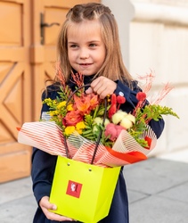 Цветочная сумочка с розами и хлопком